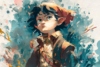 make a watercolor ffxiv character art or furry for you