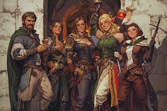 unique original dnd or rpg character art mpas party for you