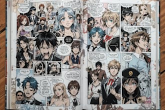 design characters and comic books