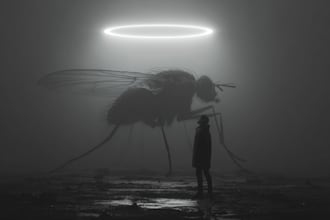 a dark art illustration