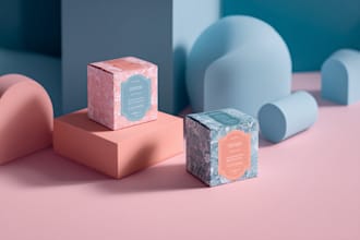 do product label design cosmetic packaging design box design
