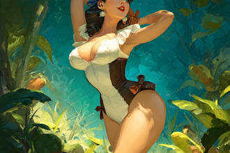 pin up girl and pin up girl illustration