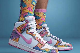 make unique and eye catching sock and streetwear