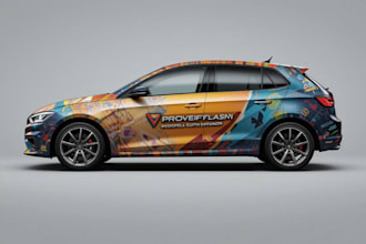 design branding car wrap, vehicle wrap, wrap design