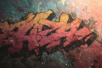 design amazing graffiti and pop art