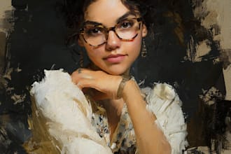 turn your photo into a digital oil painting