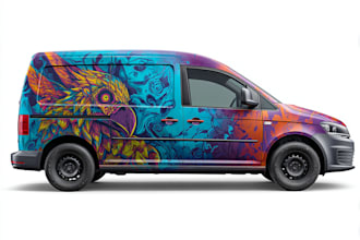 design car wrap and vector wrap, any vehicle wrap