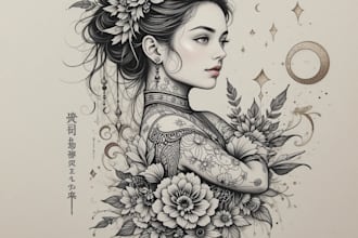make traditional style tattoo