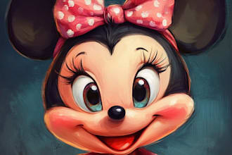 portrait into a disney style cartoon