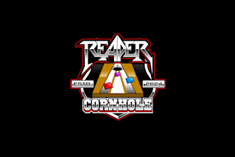create creative and good looking cornhole logo design