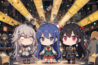 draw chibi art or chibi characters