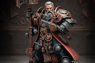 fabricate a warhammer 40k space marine impression