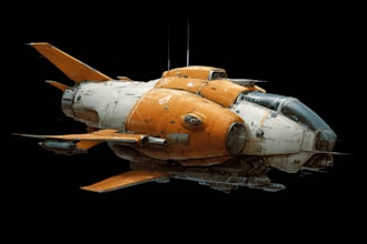create spaceship concept art for you