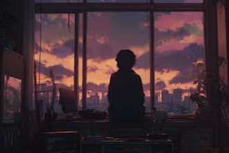 create lofi  animation illustration anime