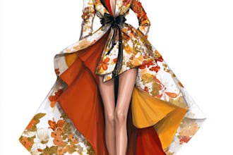 draw fashion illustration or sketch