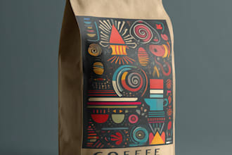 do coffee bag design, pouch design, and coffee packaging