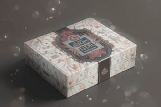 create modern and luxury product packaging box