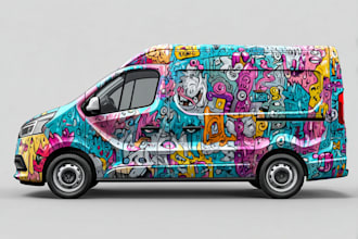 create a professional racing car wraps designs