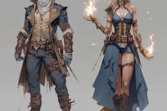 dnd character art and dnd character art