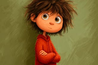 create awesome children story book illustrations