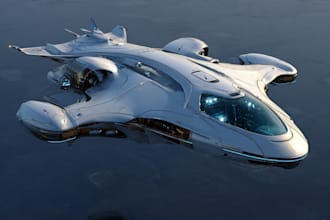 draw high quality spaceship concept