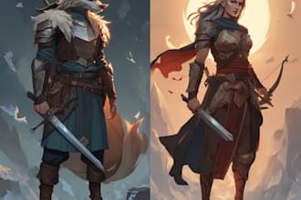 dnd character art and dnd character art