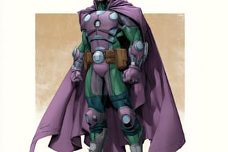 superhero character for comics