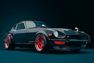 draw vector art cartoon from your car or any vehicle