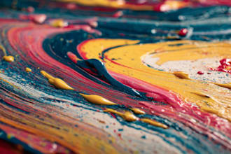 paint digital professional abstract art by hand