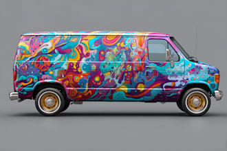 make stunning custom vehicle wrap design