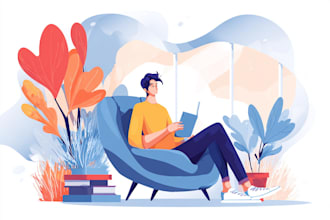 draw vector cartoon illustration in a modern flat style