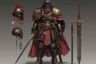 desing a complete fantasy or warhammer 40k character