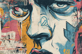do illustration expresionism art, graffity, abstract