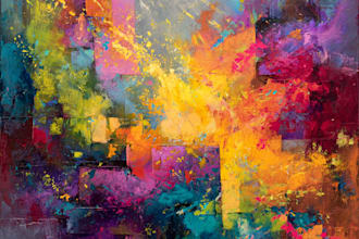 draw a digital abstract art illustration