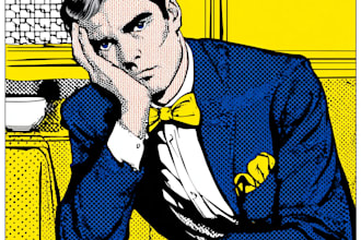 make pop art or roy lichtenstein style