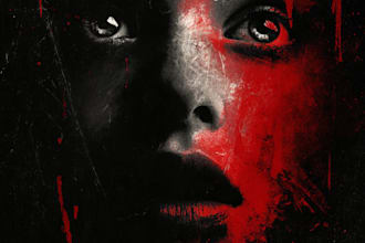 do a creepy and dark horror art illustration