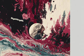 design and animate abstract album cover art