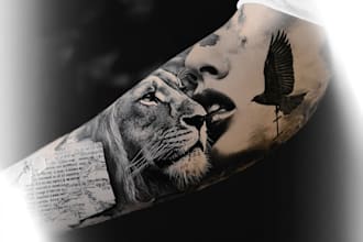create a realistic realism tattoo design for you