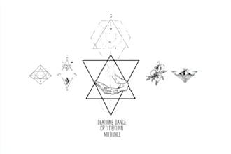 create minimalist tattoo, monoline, line art illustration