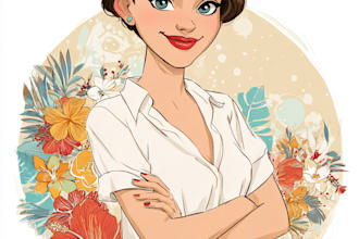 draw your pet in cute disney cartoon style