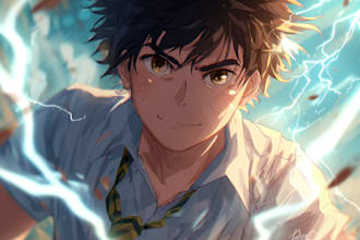 draw shonen anime manhwa wattpad ebook cover webtoon manga webcomic light novel