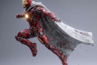 create concept art superhero character design for comics