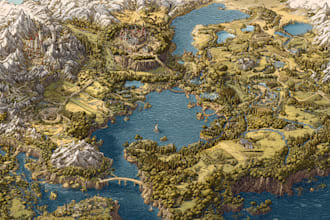 do fantasy map design map maker vector map illustration