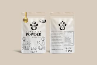do premium pet food packaging and label design