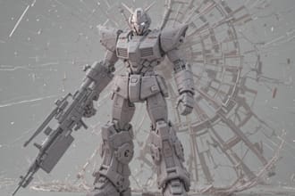 3d model the robot and mecha
