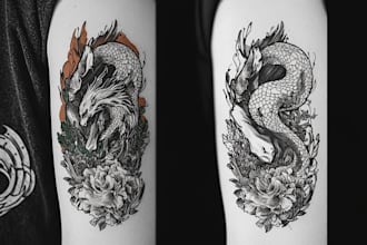draw custom tattoo designs