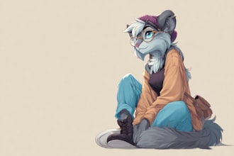 draw amazing furry anthro character or create your fursona