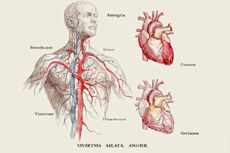 draw exercise, medical and anatomy illustrations