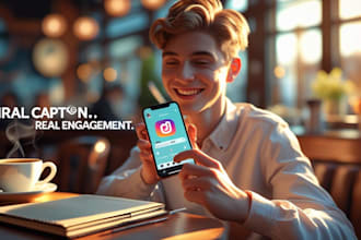 write catchy social media captions and content for instagram and facebook