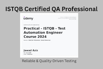 istqb certified QA specialist selenium testng manual testing